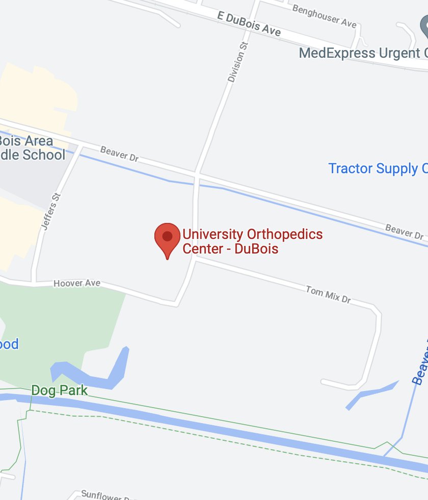 Dubois Location - University Orthopedic Care — Orthopedics clinic in DuBois, PA — photo 1